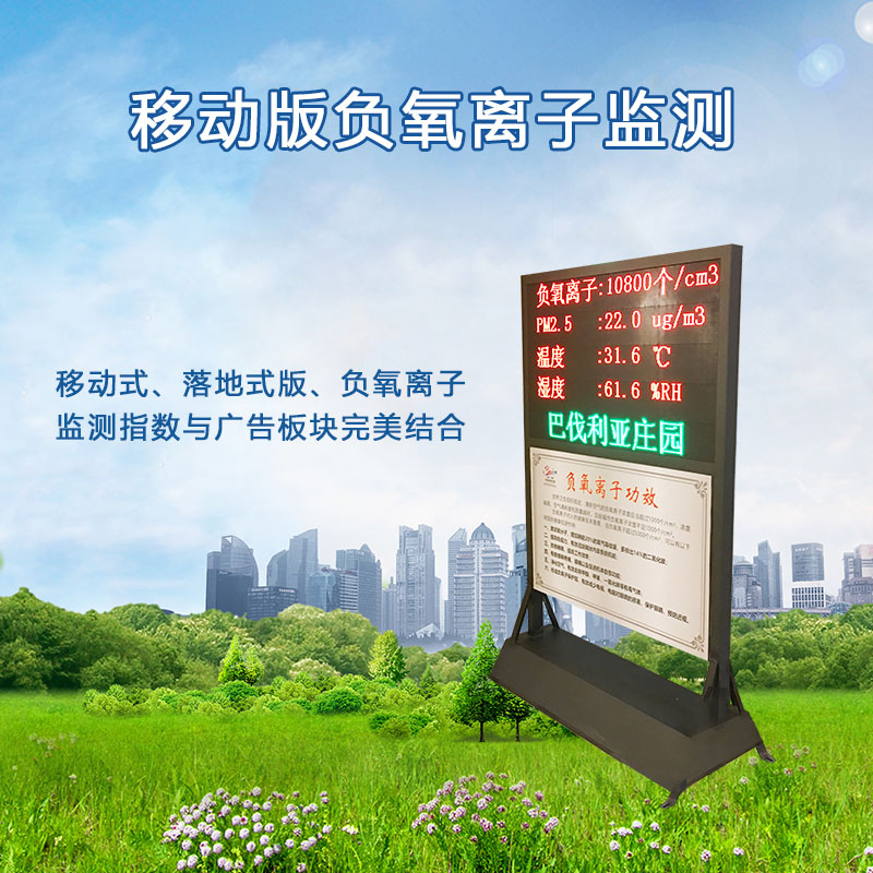移動(dòng)版負(fù)氧離子監(jiān)測系統(tǒng)